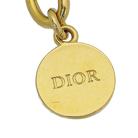 dior gold finish necklace